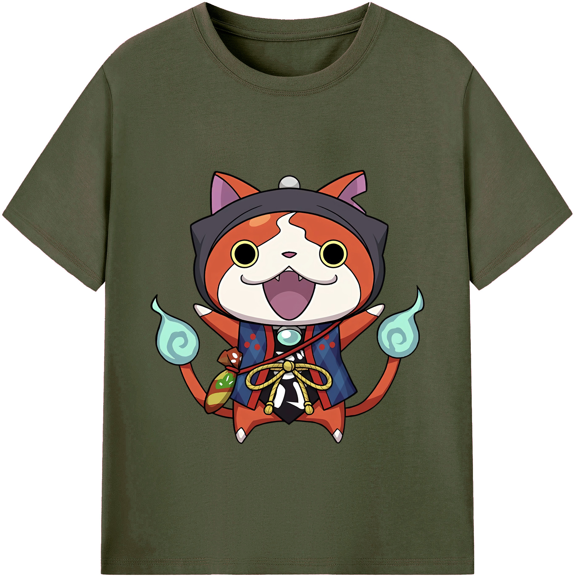 （画像用） 妖怪ウォッチ Yo-kai Watch 綿100％ メンズ半袖Tシャツ｜肌触りやわらか＆通気性